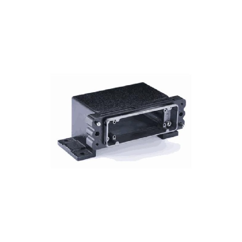 Embase en saillie 24B, Aluminium moulé sous pression, acier inoxydable, IP68/IP69K, Sortie basse, M25